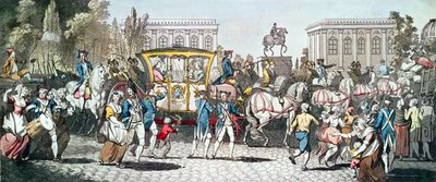 The Entry of Louis XVI into Paris, 6th October 1789 by English School